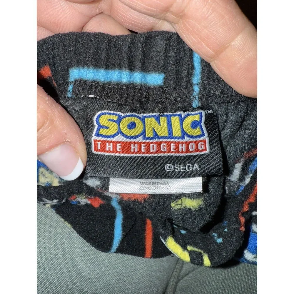 Spider-Man‎ Sonic Sega Angry Birds Boy's Fleece One Piece pajama Sz 6/7 PJ Pants
